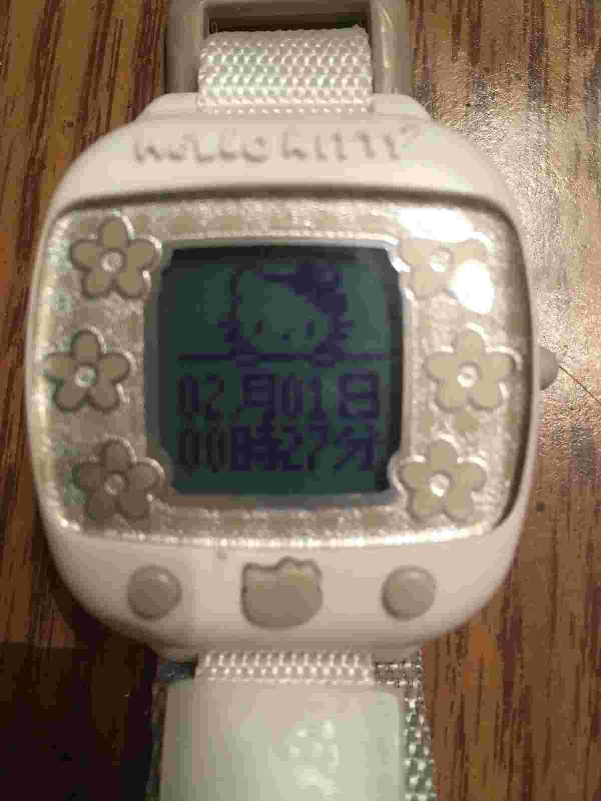 SUPER RARE Hello Kitty Wrist Watch Vintage 1999 Bandai Japan Animation