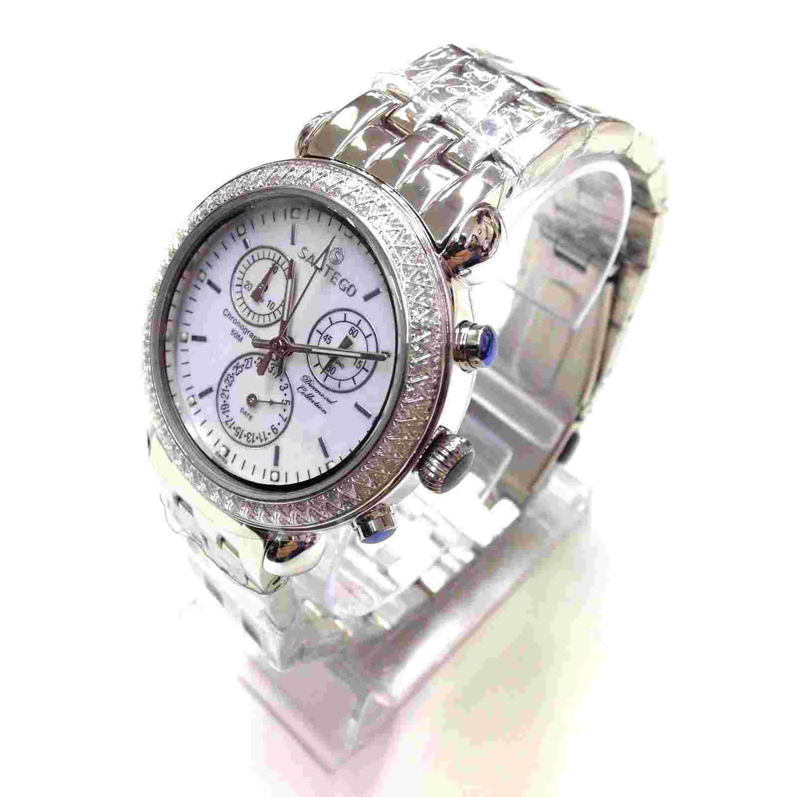 SARTEGO Women's Diamond Collection Chronograph SWISS MADE Watch SDWT385S