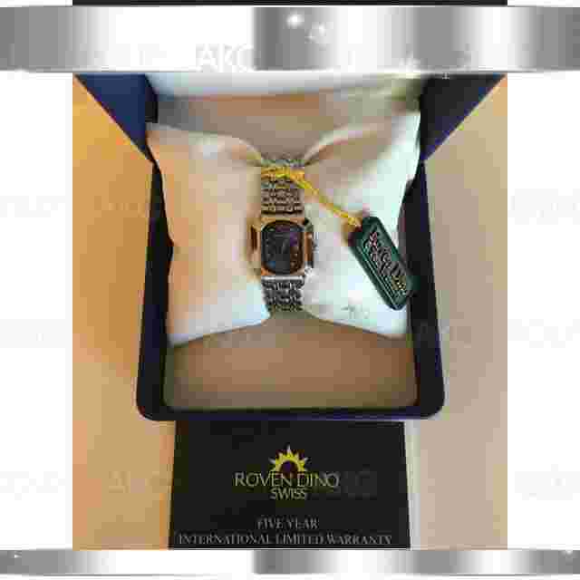 ROVEN DINO Azza 6004LSS01 Swiss Movement Stainless Steel Womens Watch