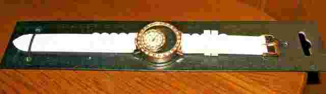 Bijoux Terner Ladies Watch w/Rhinestone Stone Surround Authentic (New w/ Tag)