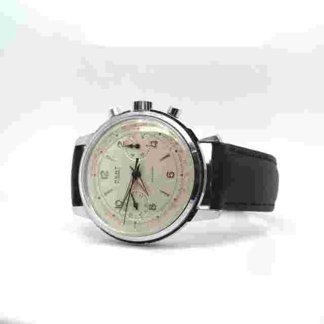 Kent Incabloc Winton Watch Co. Steel Chronograph Watch Serviced Warranty