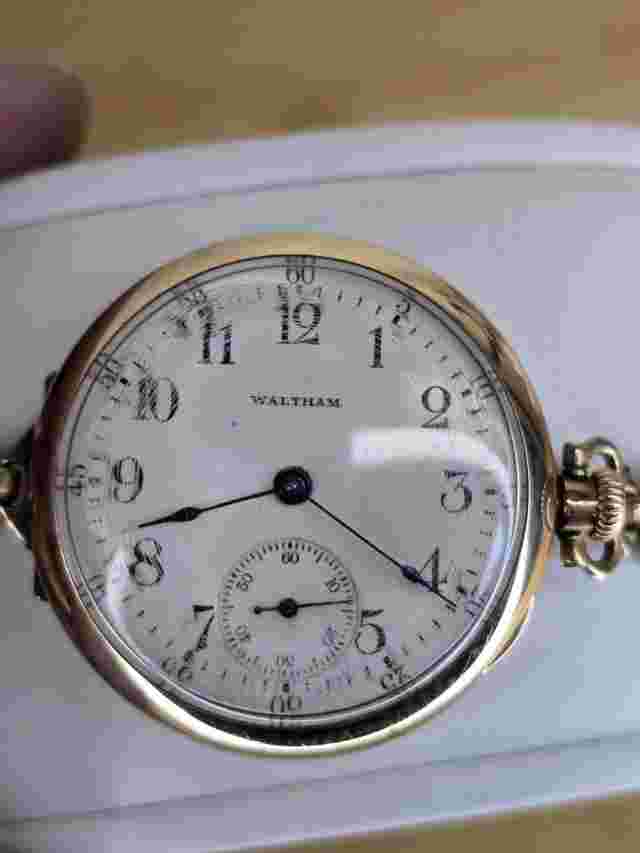 Antique 19th Century Waltham Pocket Watch With B&B Royal.
