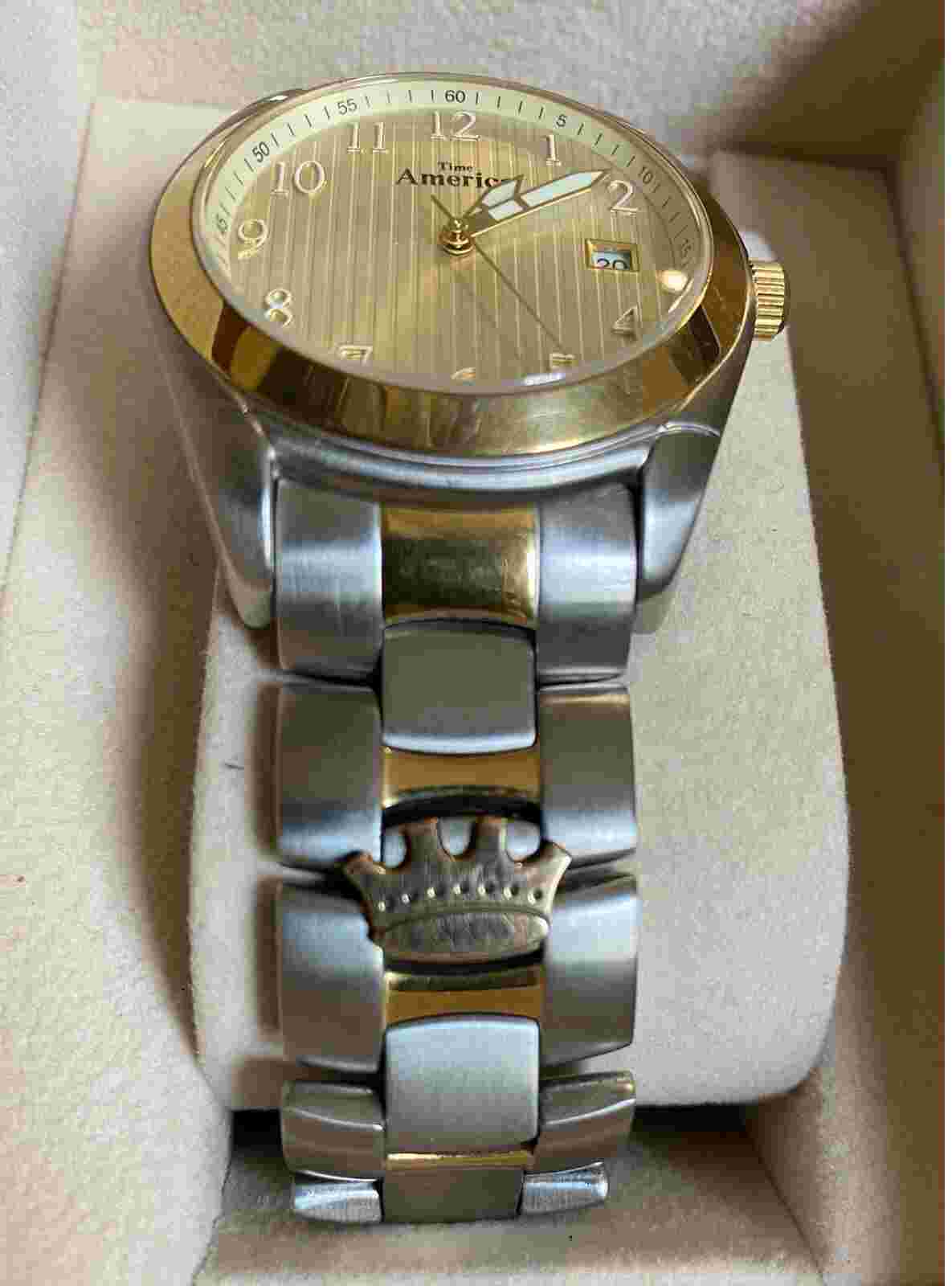 Time America St. Steel Two Tone Men’s Watch