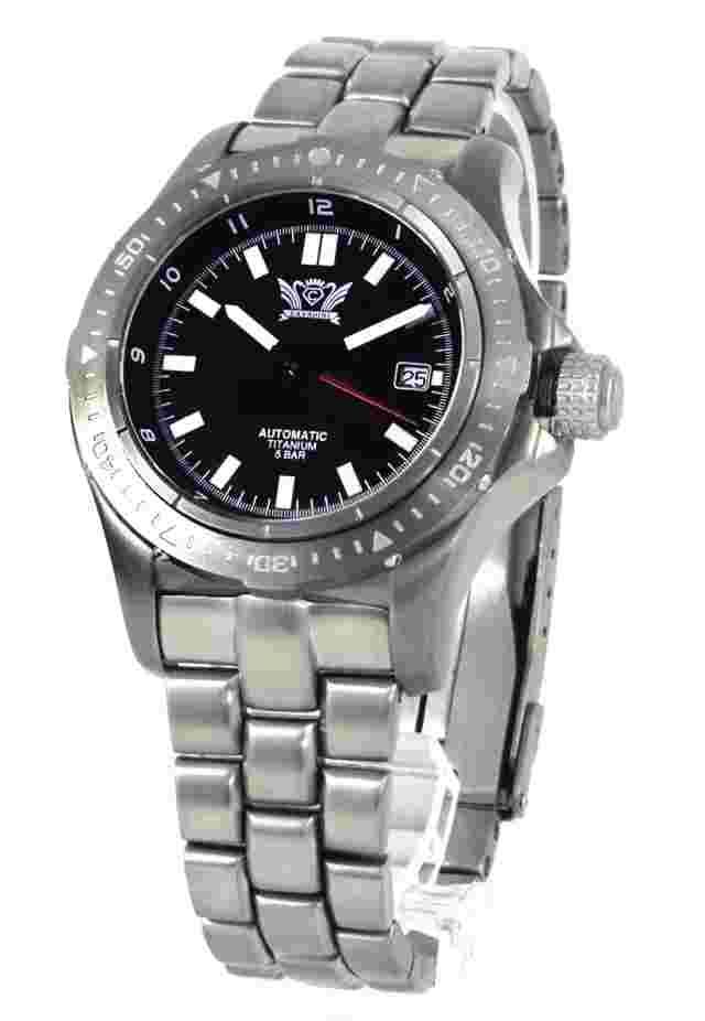 Cavadini Men's Watch Solid Titan Aviator Automatic Sellita SW-200 Swiss CV1608
