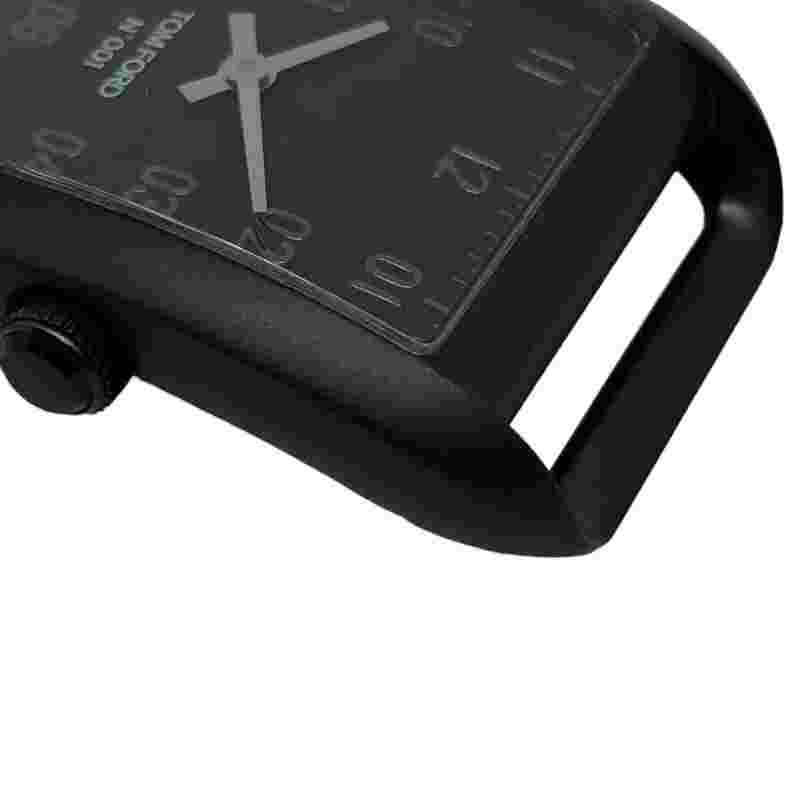 TOM FORD TFT001005 N.001 WATCH MEN'S EXCELLENT BLACK SS WATER RESISTANCE USED