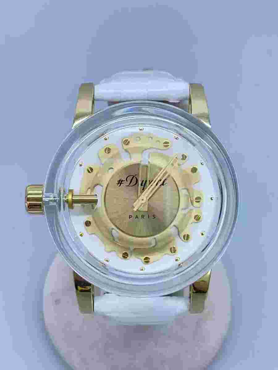 S.T.Dupont Hyperdome Watch 43mm Quartz White Gold Used