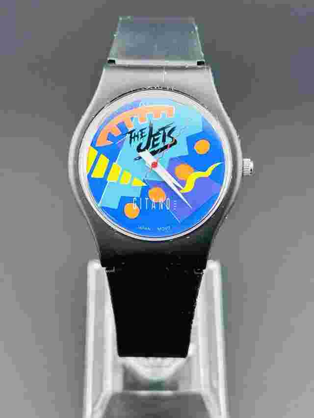 Working Rare Gitano “The Jets” Watch Japan Movt. Swatch Style Unisex H6