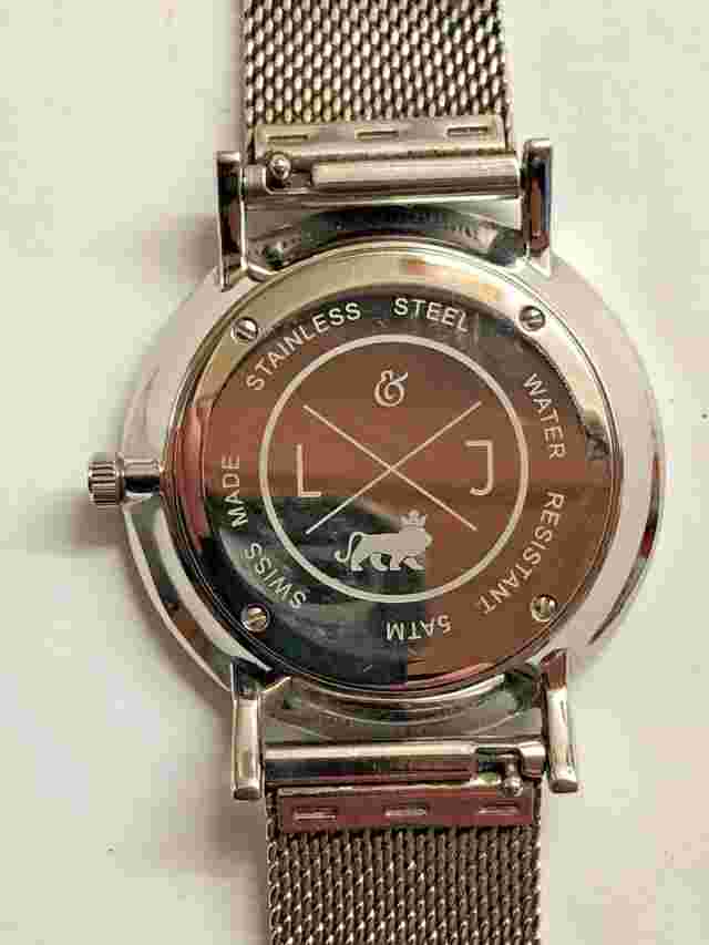 Larsson Jennings Lugano Stainless Steel Swiss Made Quartz Watch, New Batt.