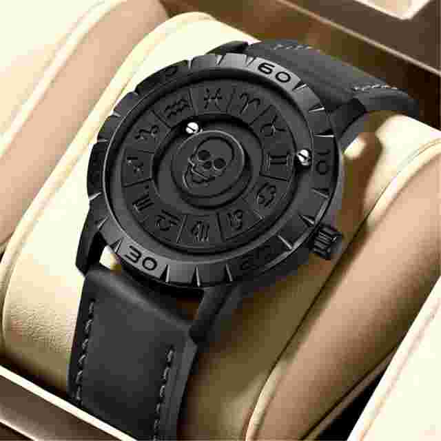 LIGE FOXBOX Men Watch Mirrorless Magnetic Bead Constellation Males Wristwatch