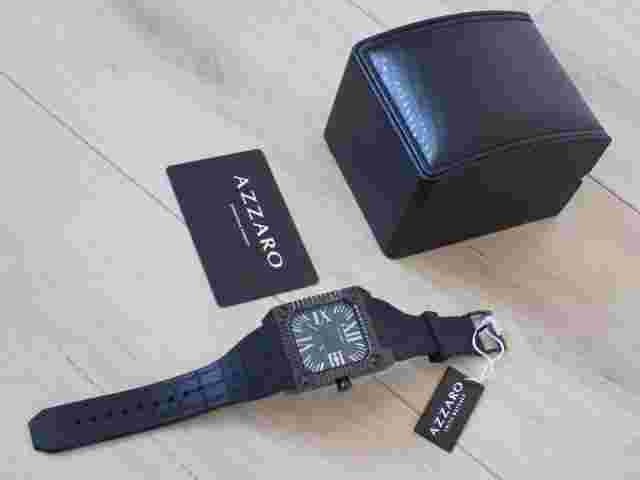 Genuine AZZARO Tutto Sport Date Swiss Made AZ1564.42BB.040 rubber