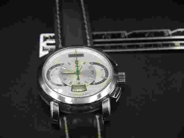 Paul Picot TECHNOGRAPH Automatic Men's Watch P0334Q.SG.7401 with Box & Papers
