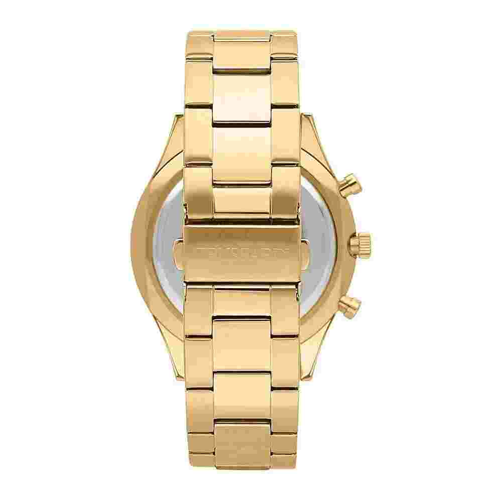 Trussardi Men's Watch Gold Plated Stainless Steel 45Mm Original Champagne Dial