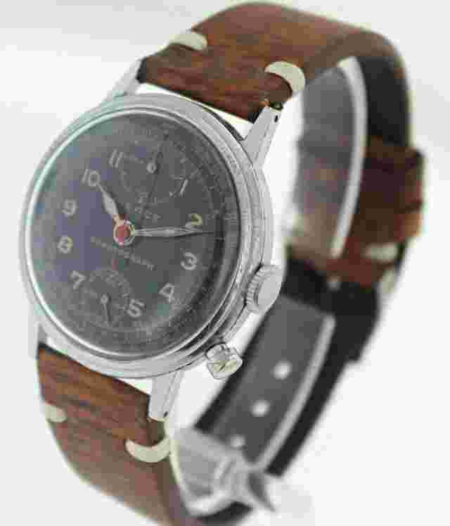 Rare Vintage Pierce Pilot's Chronograph Circa 1940's Men's Watch