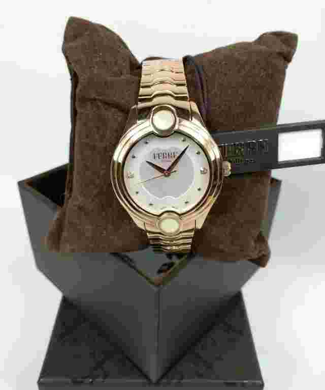 Ferre Milano Women's Watch Rose Gold Steel Mother Of Pearl Dial FM1L083M0051 NWT