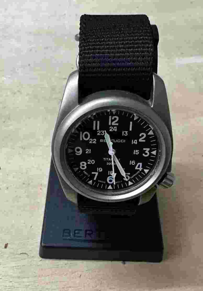 Bertucci Men's A-2T Vintage - Black / Black Nylon / W/ Sapphire
