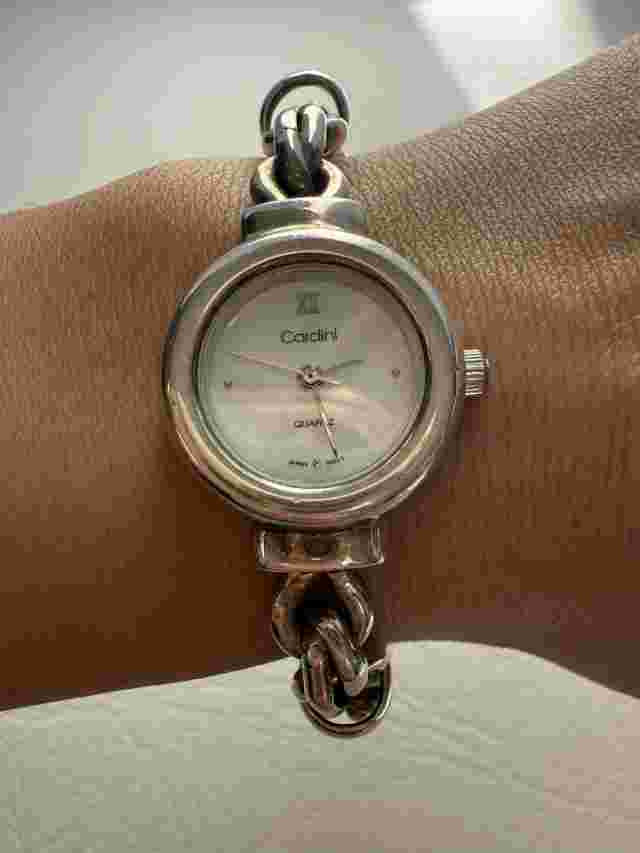 Vintage Cardini 5 Microns Plated Sterling Silver Bracelet Watch