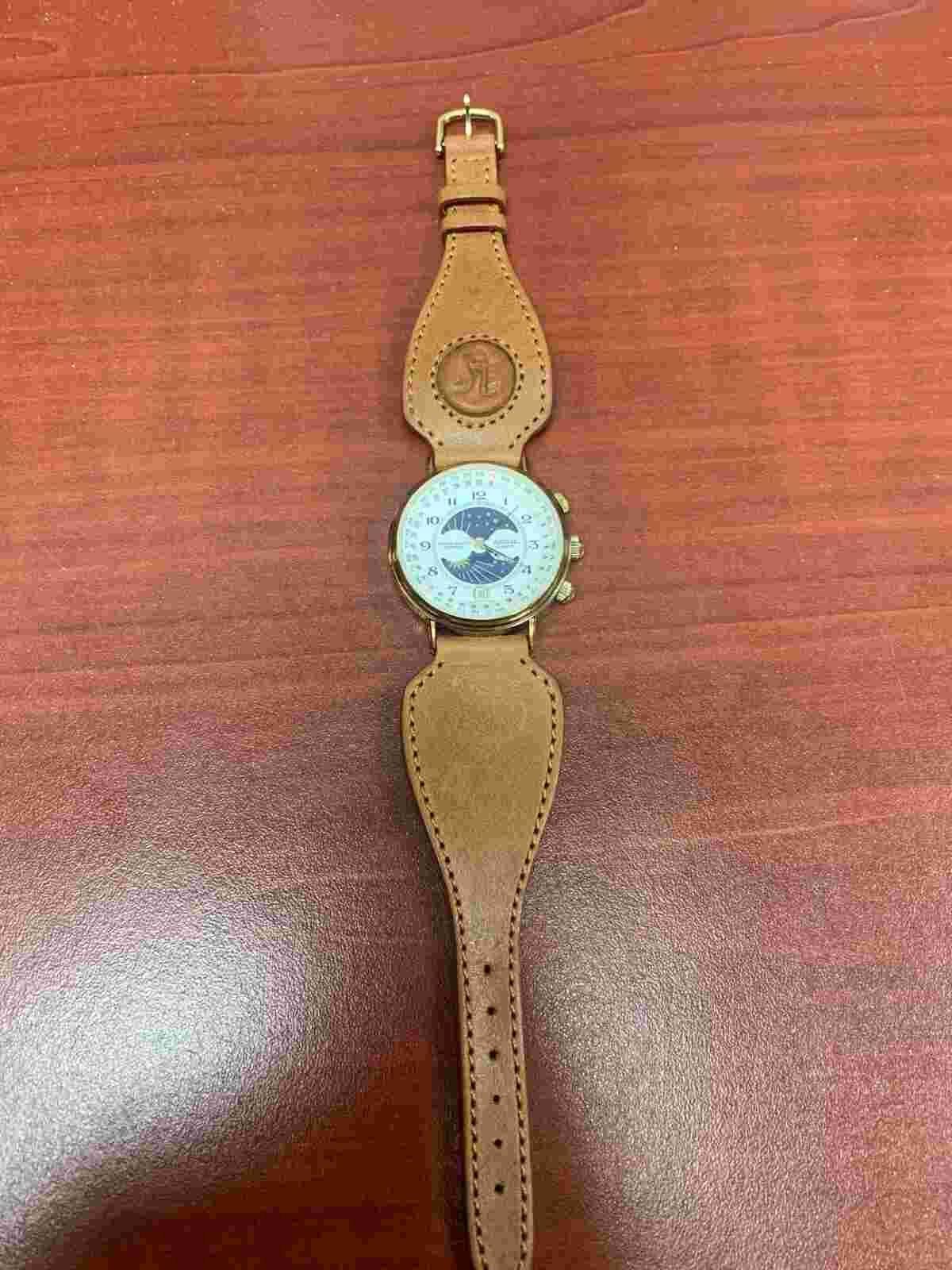 Men's Axcess Quartz Moon Dial Watch WR 100FT Never Worn