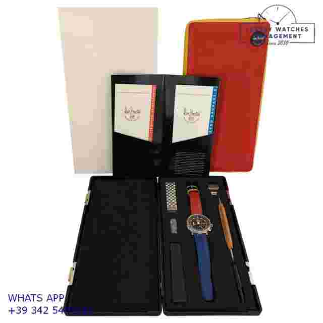 ALAIN SILBERSTEIN  Krono Bauhaus II KT0501 Moon Phase Laqué Cloisonné Full Set