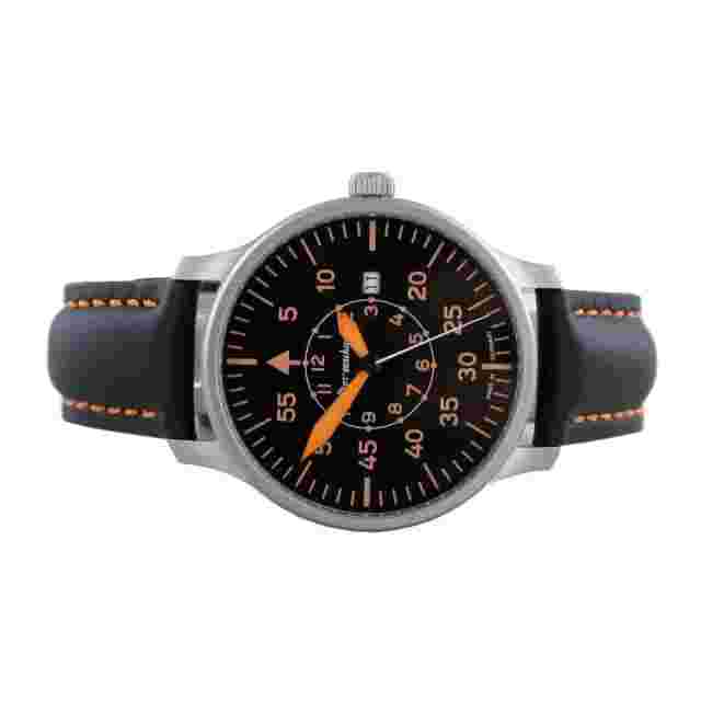 Aristo Men's Messerschmitt Watch Aviator Watch Pilot - ME-420PL Leather