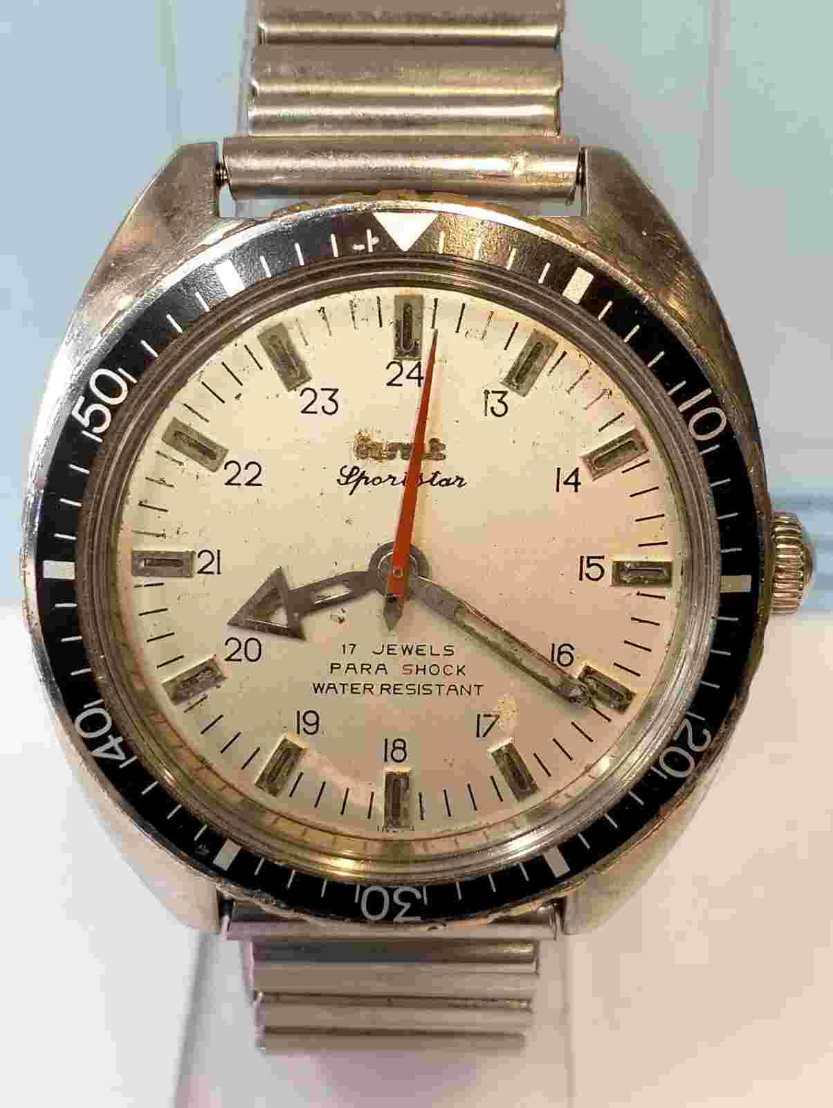 ORIGINAL HMT SPORTSTAR 17 JEWELS WINDING 030584 INDIA MEN'S FULL WORKING VINTAGE