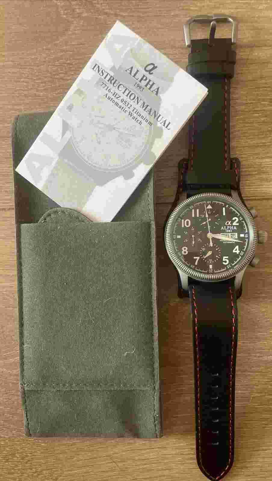 Alpha 1993 Automatic Titanium Men's Watch - 7716-HZ 0532 - 44mm