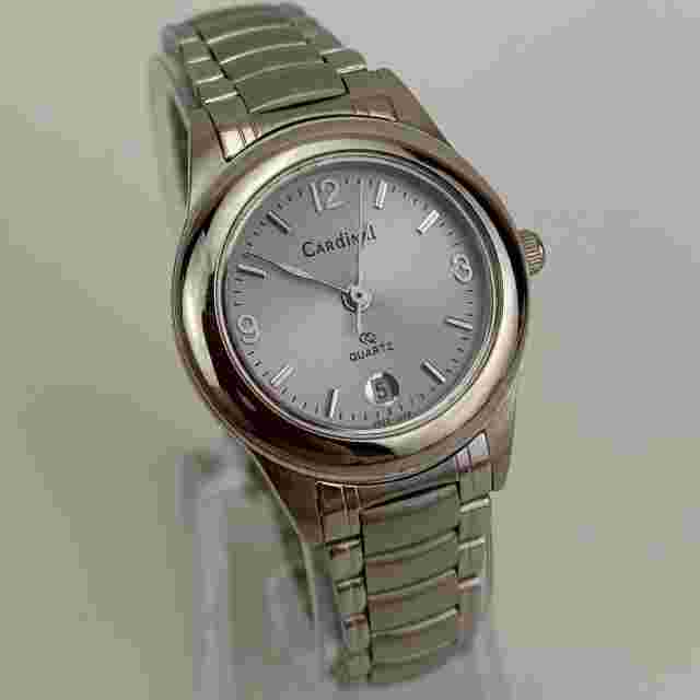Cardinal Ladies Watch Brushed & Polished Stainless Bracelet Quartz New Battery