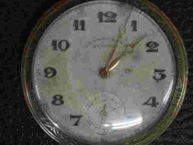 Junk Mercury Chronometer Vintage Pocket Watch Mechanical Manual Open Face 40mm