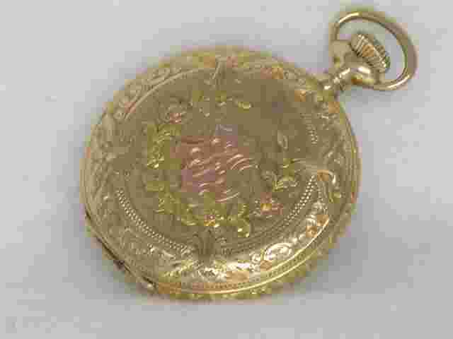 VINTAGE 16S ELGIN SOLID 14K GOLD MULTI-COLOR GENTS POCKET WATCH, SERVICED!