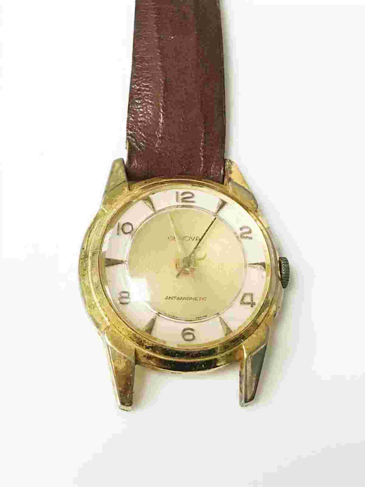 Genova Wind Up Antimagnetic Swiss Made Analog 1 Jewel Unadjusted Swiss Watch
