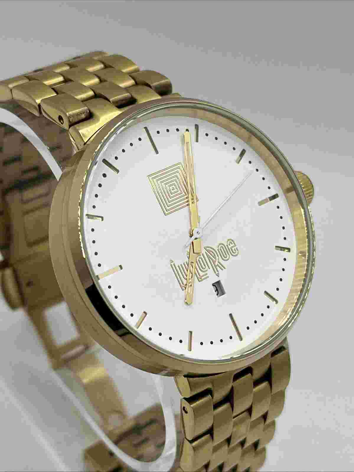 LulaRoe Vestal Men's Quartz Watch 42mm Case 7" Band- New Battery