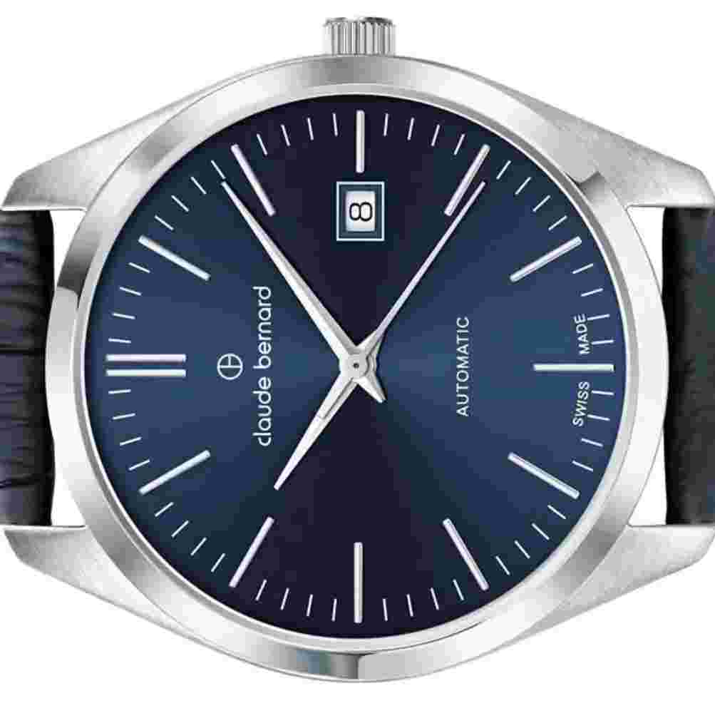 Claude Bernard Men's Watch Automatic Swiss Made 80116 3 BUIN Leather New OVP