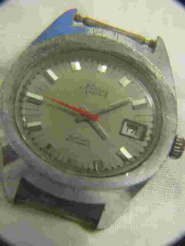 VINTAGE RENIS TV DIAL 25 JEWELS AUTOMATIC DATE MENS WATCH SWISS