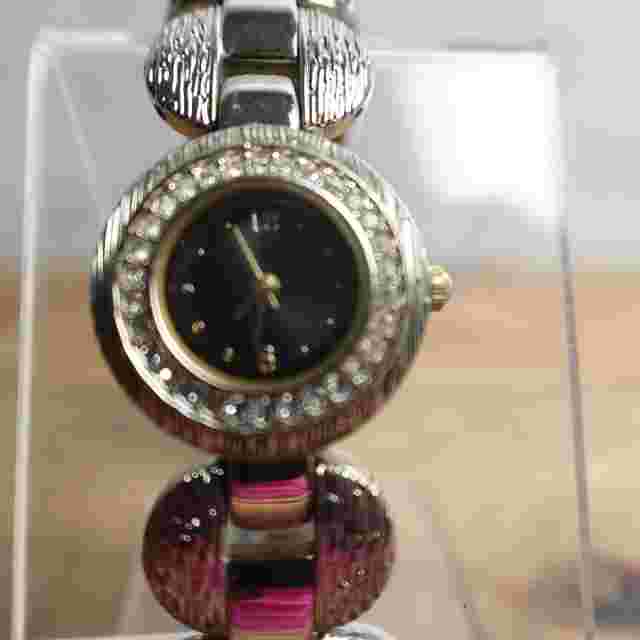 Allude Watch Women 22mm Silver Tone Crystal Rhinestones