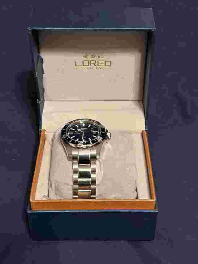 LOREO Mechanical Automatic 200M Blue Face Sapphire Crystal 40MM