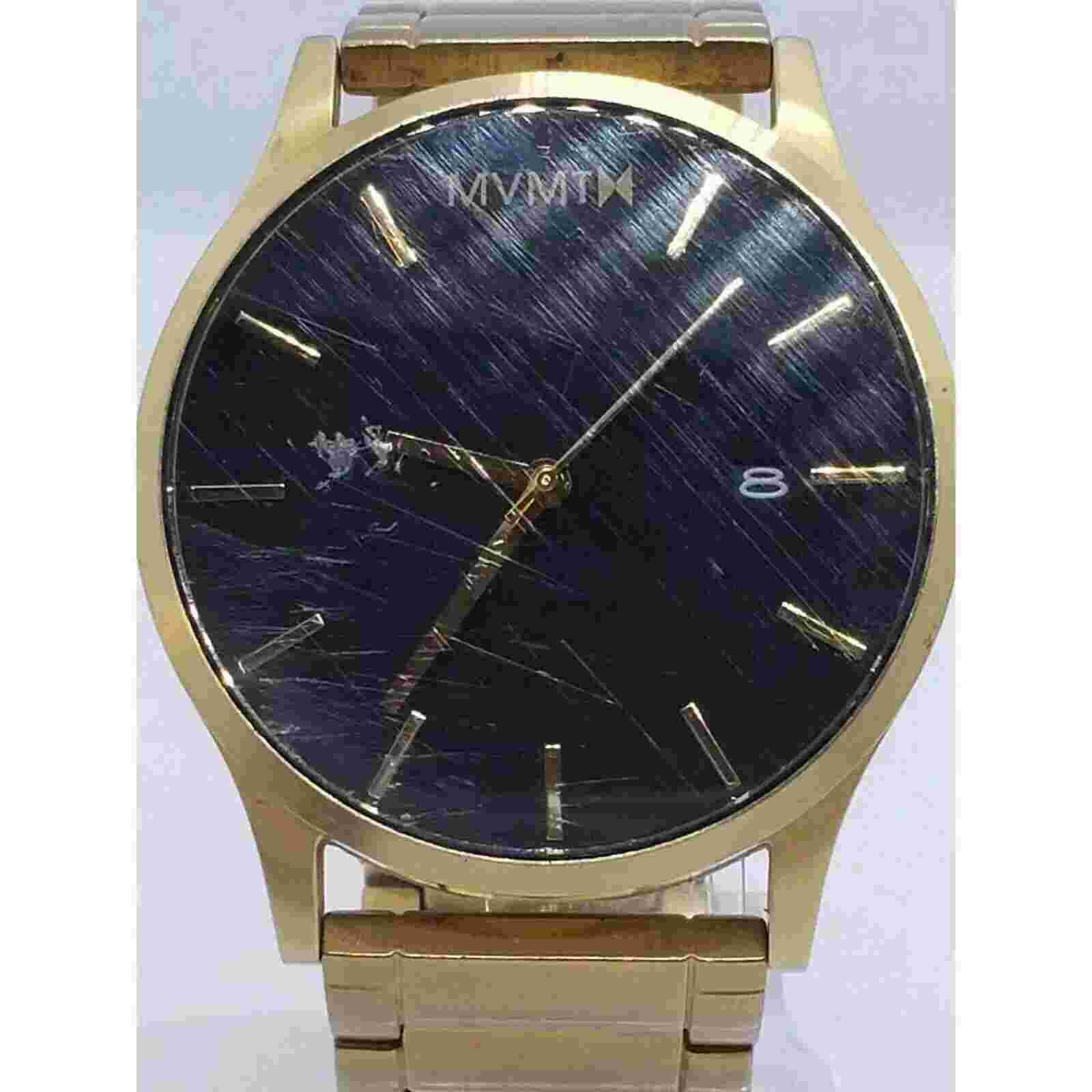 MVMT Men's Classic Black Gold 45mm Watch