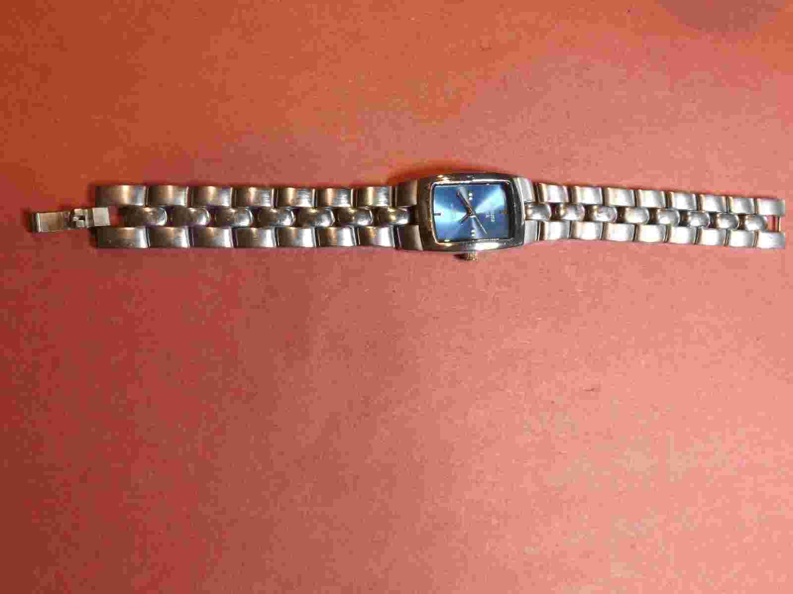 Panama Jack Blue Face Quartz Watch Wild Mist New Battery