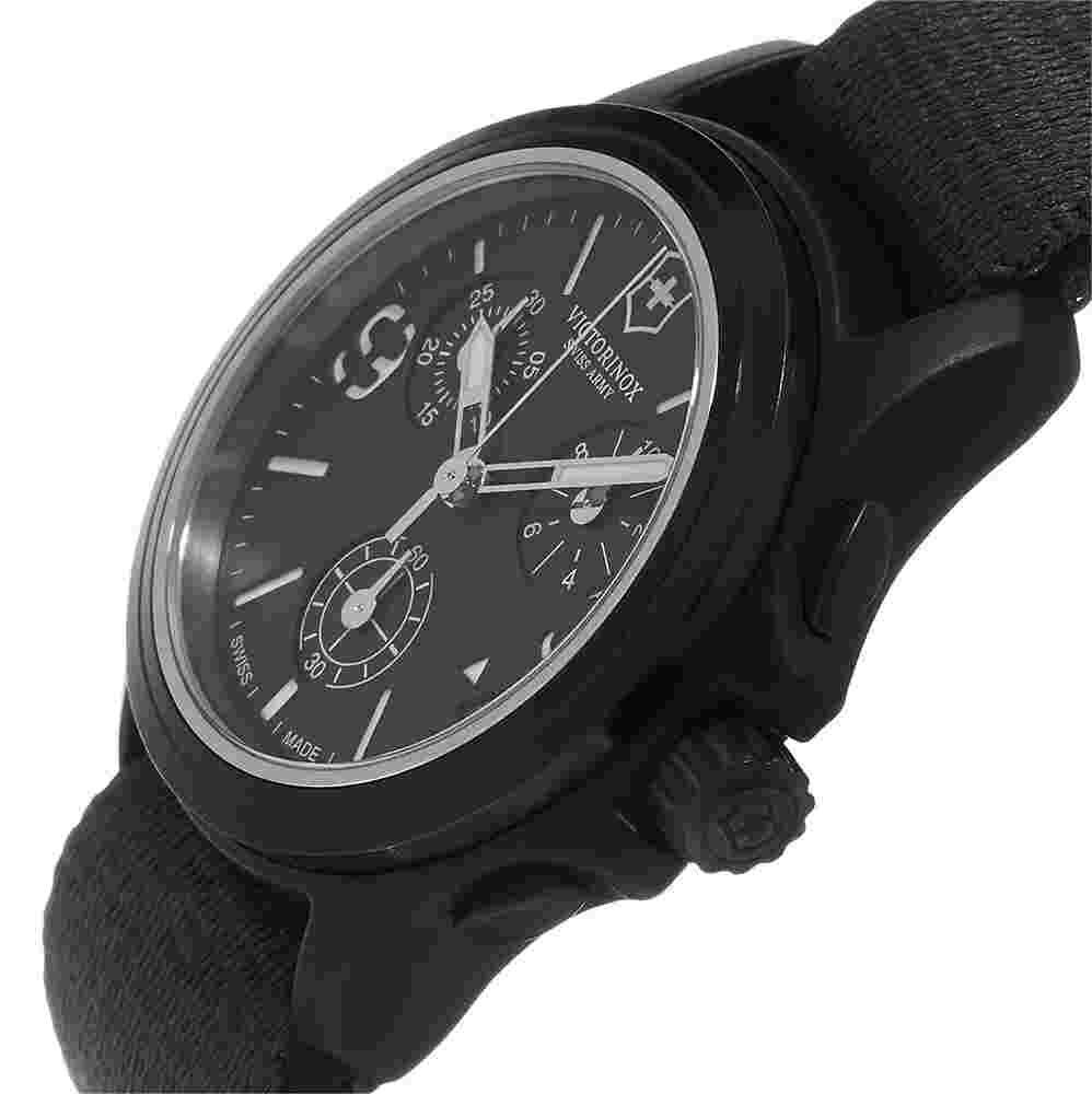 NEW Swiss Army Original Chronograph Black Nylon Men's Watch 241534 SHIP FREE