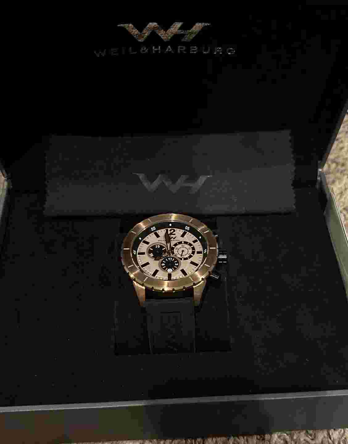 Weil & Harburg Swift Stainless Steel Chronograph Mens Swiss Luxury Watch
