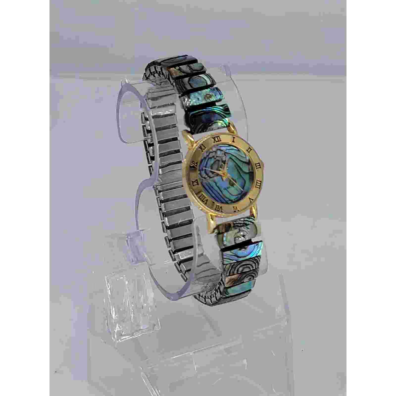 Vintage Ladies LE BARON Abalone Shell Quartz Watch