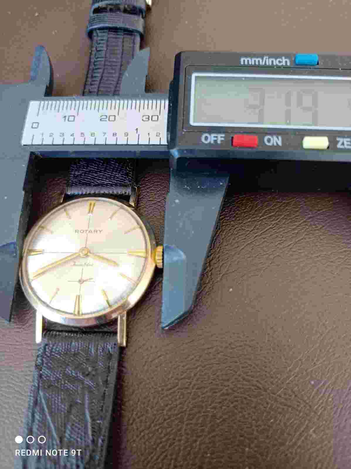 Vintage Rotary 9ct Solid Gold Gentleman's Mechanical Watch Fully Serviced