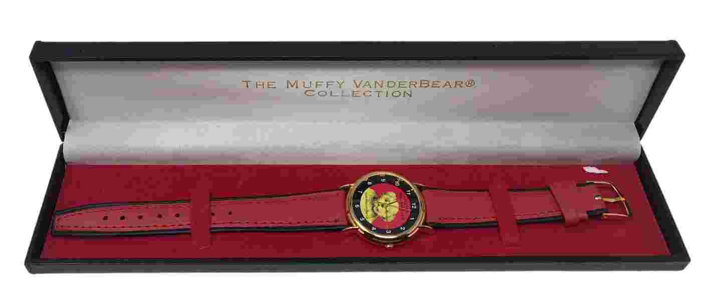 North American Bear Co The Muffy Vanderbear Collection Leather Band Watch