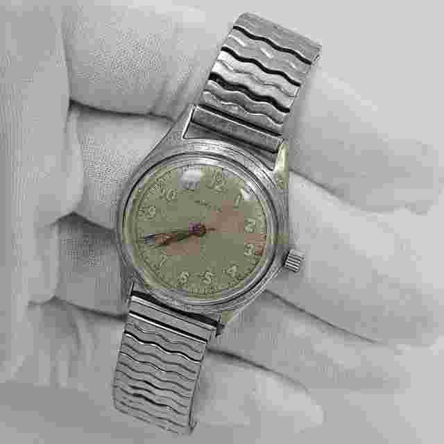 Avalon 17 Jewel Swiss Military Style Wrist Watch Men’s Mechanical Wind Up Works