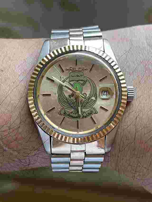 FELCA TITONI GADDAFI LIBYA ARMY CODE OF ARMS AUTOMATIC *DHL