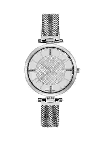 Leecooper Watch LC06463.330 Modern Ladies Wrist Watch Silver Coloured Stones
