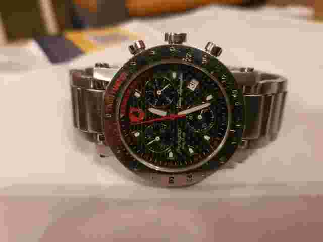 Lonino Lamborghini Chronograph Tachymeter Watch Quartz Swiss  made