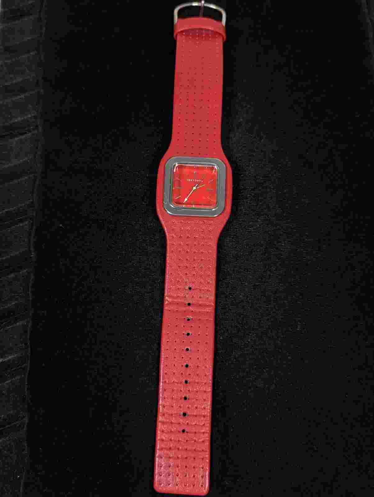 TOKYOBay Tokyo Bay Womans Red Dial Red Band Watch 8 Inch