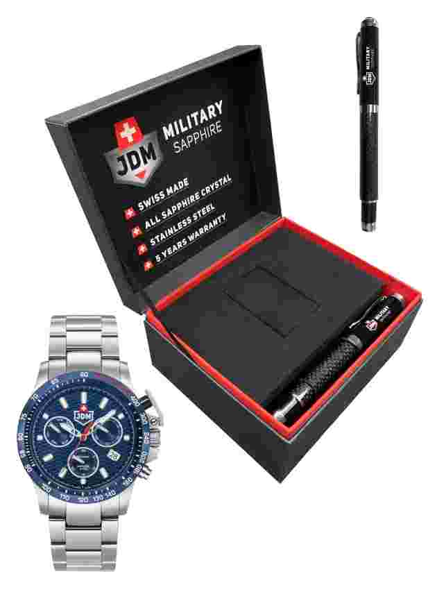 JDM Military JDM-WG017-02 Charlie II Chrono swiss Jacques du Manoir Men's Watch