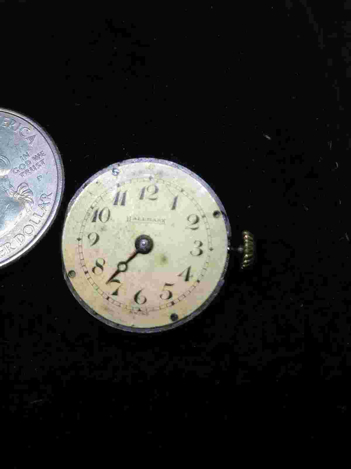 Vintage Hallmark Swiss Watch Co Men’s Swiss 15 Jewels watch movement