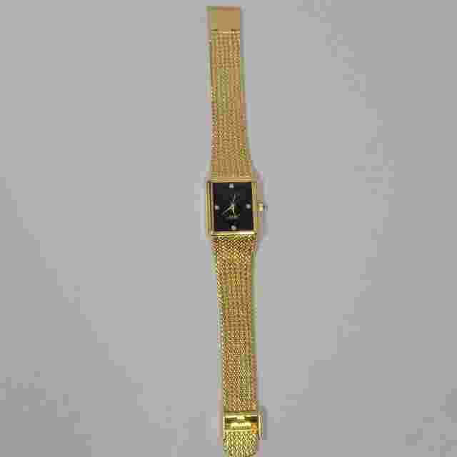 Vintage Xavier Quartz 25mm Gold Colored Women's Watch *New Battery*