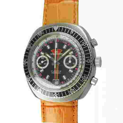 WAKMANN 2 Register Chronograph Date 1970 Manual winding Cal.Valjoux7734 42.5 mm